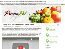 Tablet Screenshot of presnapot.ekologicen.si